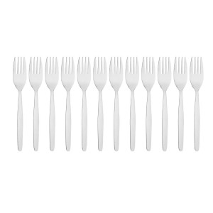 Garfo de mesa Kelso em aço inoxidável - Conjunto de 12 - Olympia - Fourniresto