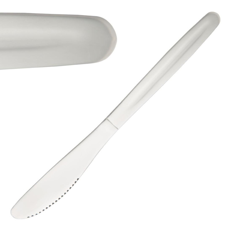 Faca de sobremesa Kelso em inox - Conjunto de 12 - Olympia - Fourniresto Faca de sobremesa Kelso em inox - Conjunto de 12 - Olympia - Fourniresto