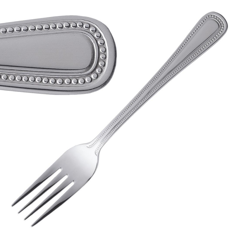 Garfo de Sobremesa Bead - Conjunto de 12 - Olympia - Fourniresto Garfo de Sobremesa Bead - Conjunto de 12 - Olympia - Fourniresto