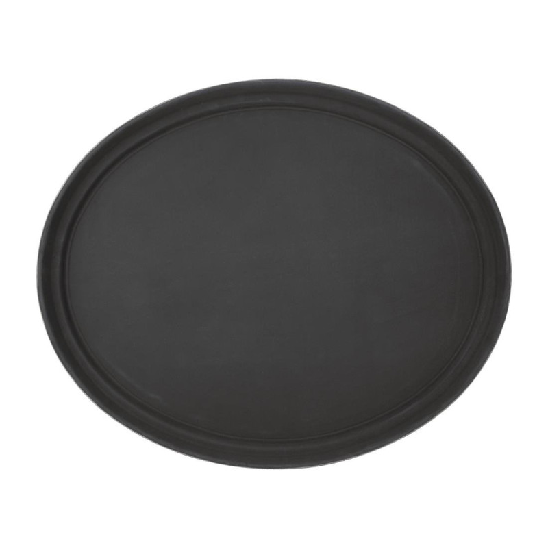 Tabuleiro Oval de Plástico Antiderrapante 685 x 560 mm - Olympia KRISTALLON - Fourniresto Tabuleiro Oval de Plástico Antiderrapante 685 x 560 mm - Olympia KRISTALLON - Fourniresto