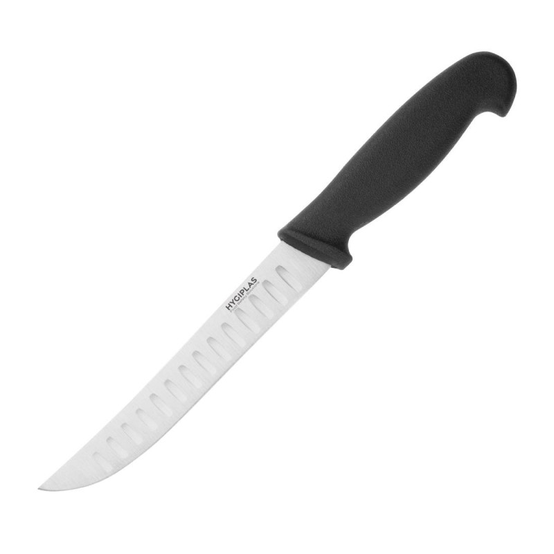 Serrated Black Office Knife 12.5 cm Blade - Hygiplas - Fourniresto Serrated Black Office Knife 12.5 cm Blade - Hygiplas - Fourniresto