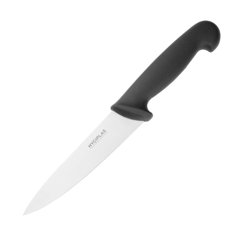 Faca de Cozinha Preta Lâmina 16 cm - Hygiplas - Fourniresto Faca de Cozinha Preta Lâmina 16 cm - Hygiplas - Fourniresto