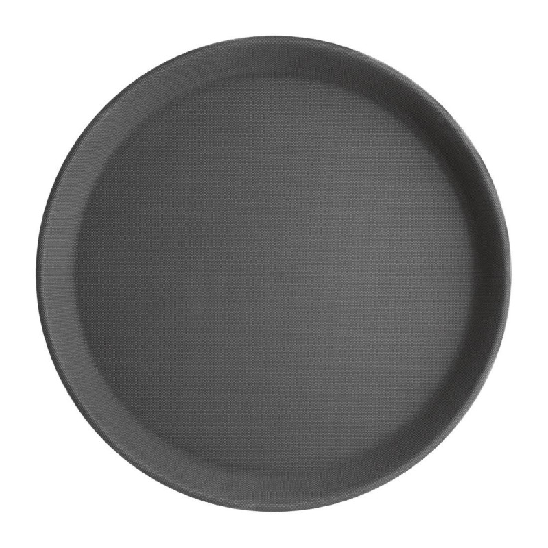 Round Black Non-Slip Tray Ø 280 mm - Olympia KRISTALLON - Fourniresto Round Black Non-Slip Tray Ø 280 mm - Olympia KRISTALLON - Fourniresto