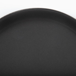 Tabuleiro Redondo Preto Antiderrapante Ø 280 mm - Olympia KRISTALLON - Fourniresto