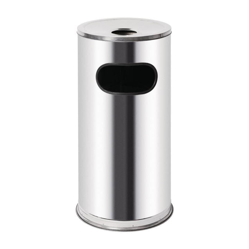 Cinzeiro de chão em aço inoxidável 35 L - Bolero - Fourniresto Cinzeiro de chão em aço inoxidável 35 L - Bolero - Fourniresto