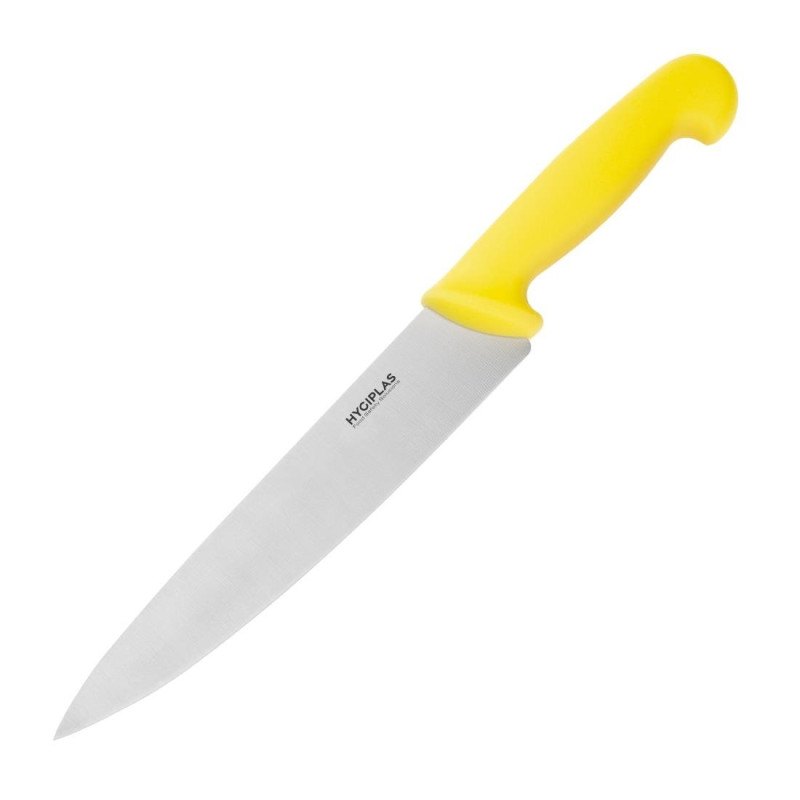 Faca de Cozinha Amarela Lâmina 21,5 cm - Hygiplas - Fourniresto Faca de Cozinha Amarela Lâmina 21,5 cm - Hygiplas - Fourniresto