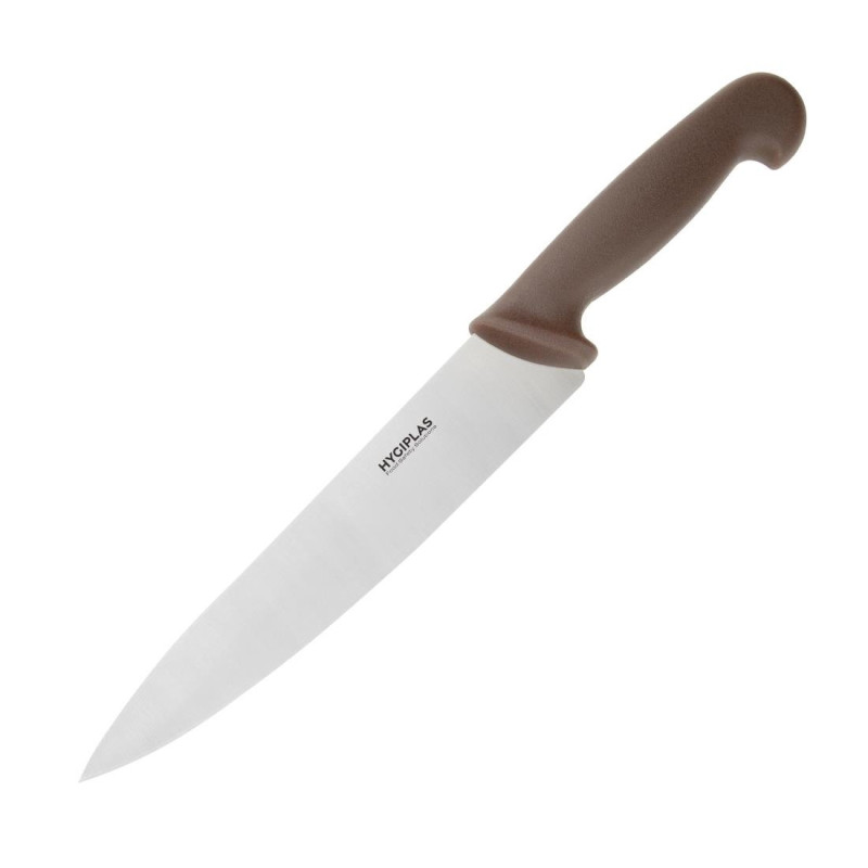 Faca de Cozinha Marrom Lâmina 21,5 cm - Hygiplas - Fourniresto Faca de Cozinha Marrom Lâmina 21,5 cm - Hygiplas - Fourniresto