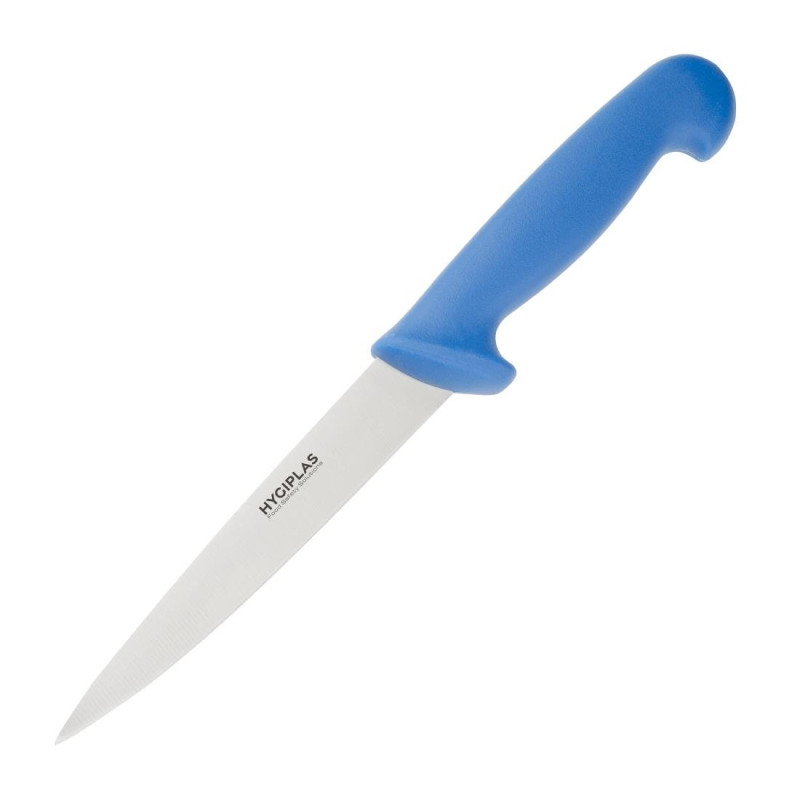 Faca de filetar azul lâmina 15 cm - Hygiplas - Fourniresto Faca de filetar azul lâmina 15 cm - Hygiplas - Fourniresto