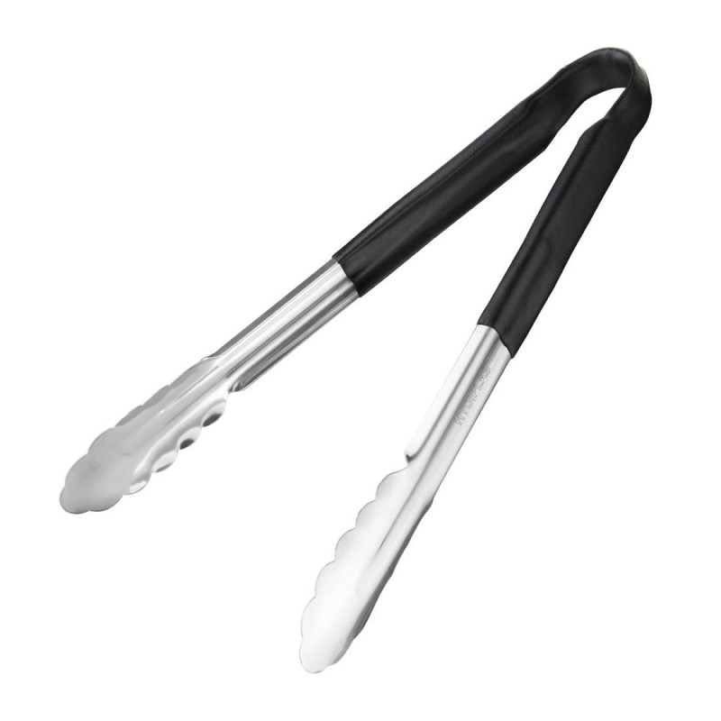 Pinça de Serviço Preta em Aço Inoxidável 300 mm - Vogue - Fourniresto Pinça de Serviço Preta em Aço Inoxidável 300 mm - Vogue - Fourniresto