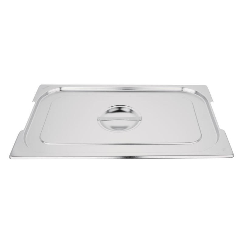 Tampa Gn 1/1 Em Aço Inoxidável Para Bandeja Com Pegas - Vogue - Fourniresto Tampa Gn 1/1 Em Aço Inoxidável Para Bandeja Com Pegas - Vogue - Fourniresto