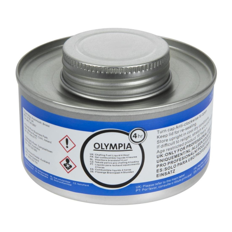 Combustível 4H para Rechaud - Lote de 12 - Olympia - Fourniresto Combustível 4H para Rechaud - Lote de 12 - Olympia - Fourniresto