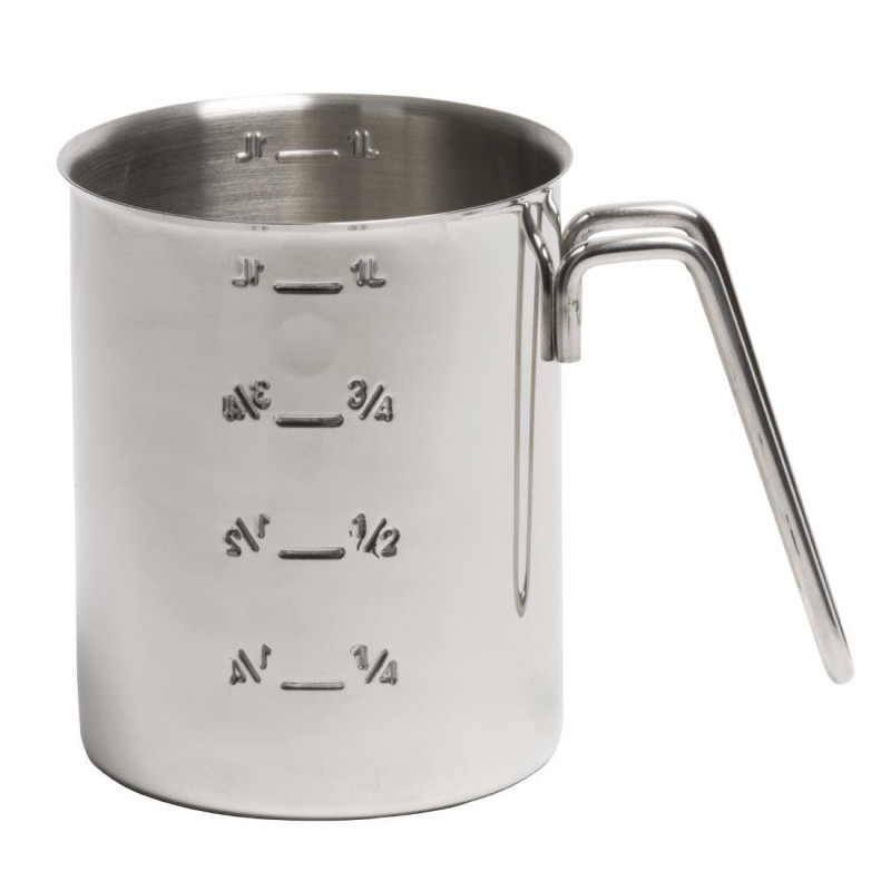 Jarra Medidora Graduada em Inox 1 L - APS - Fourniresto Jarra Medidora Graduada em Inox 1 L - APS - Fourniresto