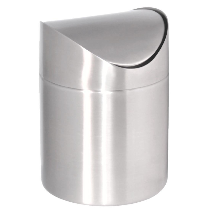 Caixote do lixo de mesa com tampa basculante Ø 120 mm - Olympia - Fourniresto Caixote do lixo de mesa com tampa basculante Ø 120 mm - Olympia - Fourniresto