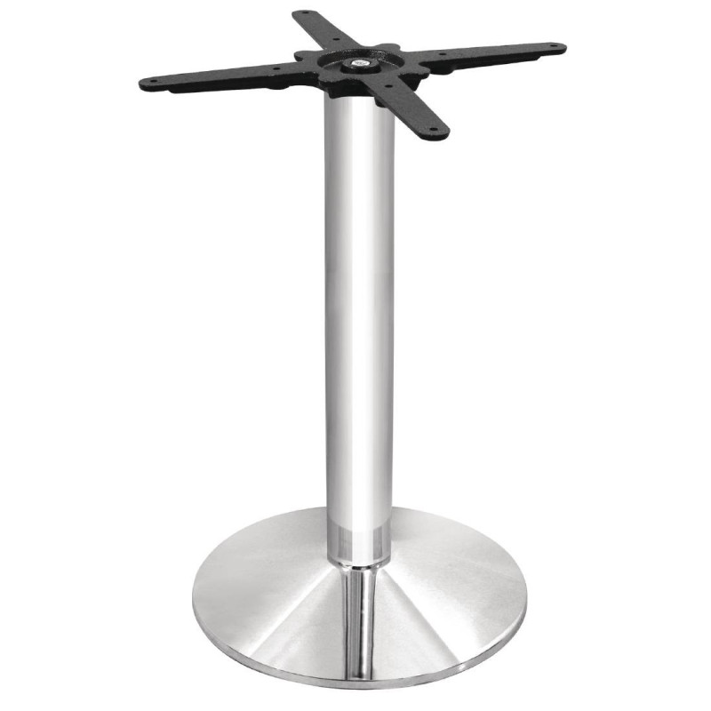 Pé de mesa redonda cromado Ø 430 mm - Bolero - Fourniresto Pé de mesa redonda cromado Ø 430 mm - Bolero - Fourniresto