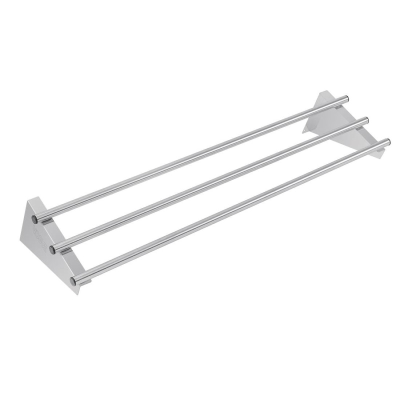 Prateleira de parede tubular em aço inoxidável - 1200 x 300 mm - Vogue - Fourniresto Prateleira de parede tubular em aço inoxidável - 1200 x 300 mm - Vogue - Fourniresto