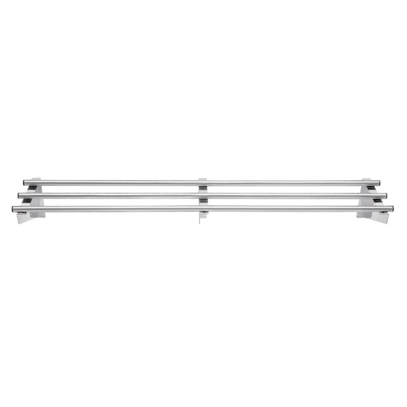 Prateleira de parede tubular em inox 1500 mm - Vogue - Fourniresto Prateleira de parede tubular em inox 1500 mm - Vogue - Fourniresto