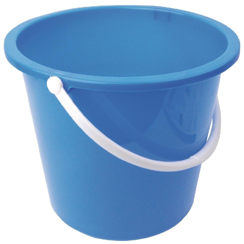 Balde redondo de plástico azul 10 L - Jantex - Fourniresto Balde redondo de plástico azul 10 L - Jantex - Fourniresto