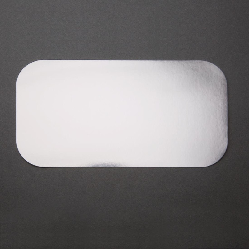 Couvercle En Carton Ciré Pour Grande Barquette Rectangulaire En Aluminium - Lot De 500 - Fiesta - Fourniresto Couvercle En Carton Ciré Pour Grande Barquette Rectangulaire En Aluminium - Lot De 500 - Fiesta - Fourniresto