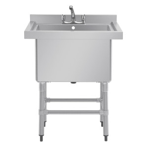 Lavatório Profundo com Respaldo 100 L 770 X 600 mm - Vogue - Fourniresto