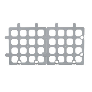 Grade de piso cinza 335 x 335 mm - Conjunto de 2 - Vogue - Fourniresto