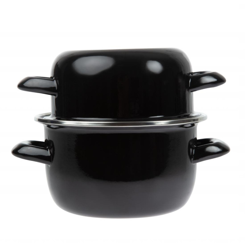 Panela de mexilhões esmaltada 0,5 kg Ø 140 mm - Olympia - Fourniresto Panela de mexilhões esmaltada 0,5 kg Ø 140 mm - Olympia - Fourniresto