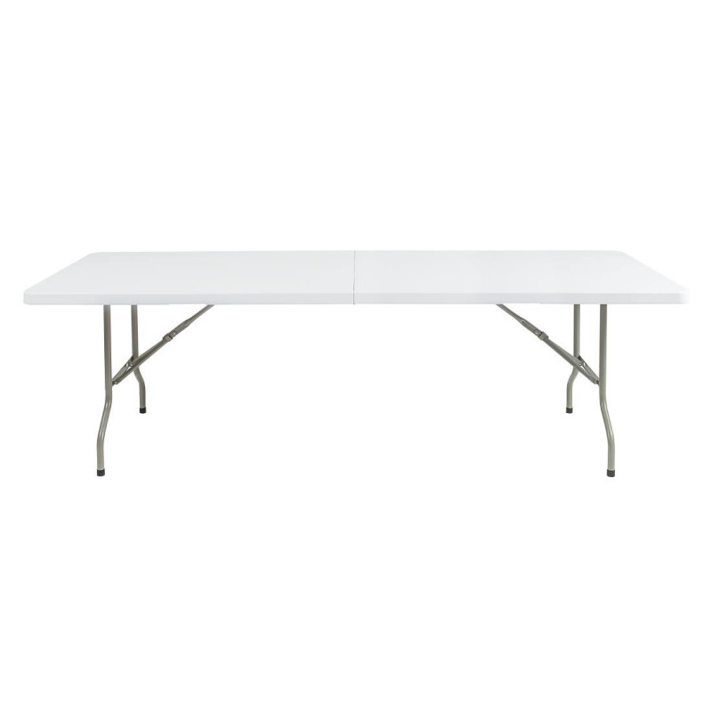 Mesa Dobrável Central Branca 2430 mm - Bolero - Fourniresto Mesa Dobrável Central Branca 2430 mm - Bolero - Fourniresto