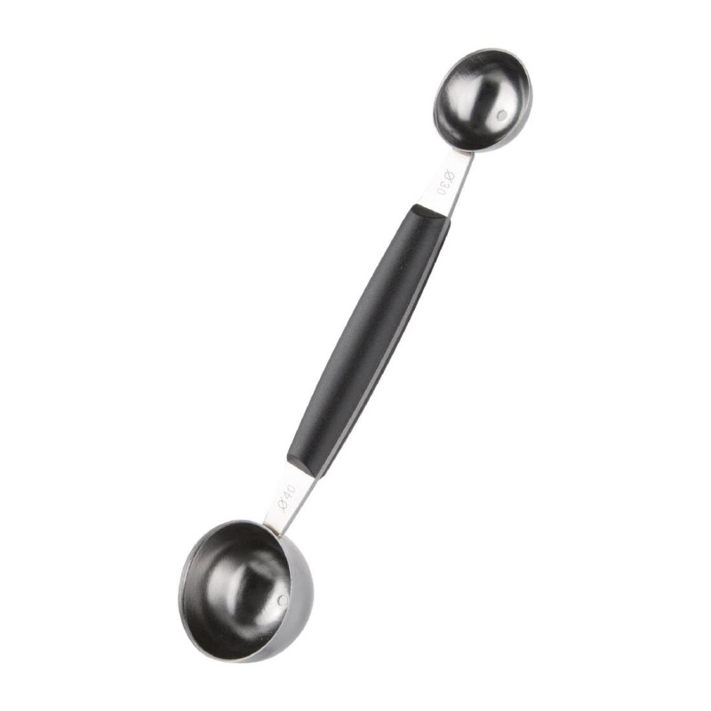 Colher Parisiense Dupla 30 e 40 mm - Vogue - Fourniresto Colher Parisiense Dupla 30 e 40 mm - Vogue - Fourniresto
