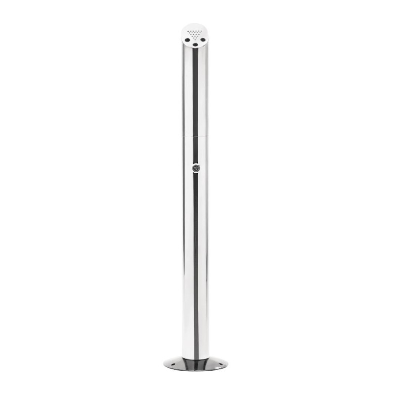 Cinzeiro Poste Fixável no Chão em Aço Inoxidável Ø 75 mm - Bolero - Fourniresto Cinzeiro Poste Fixável no Chão em Aço Inoxidável Ø 75 mm - Bolero - Fourniresto