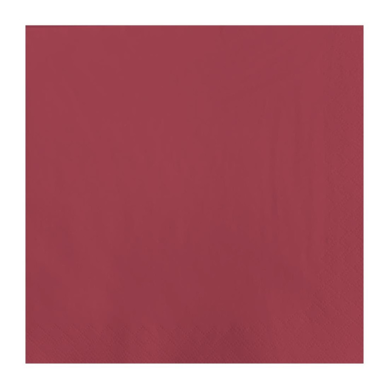 Guardanapo de Mesa de Papel Bordeaux 2 Dobras 300 x 300 mm - Lote de 1500 - FourniResto - Fourniresto Guardanapo de Mesa de Papel Bordeaux 2 Dobras 300 x 300 mm - Lote de 1500 - FourniResto - Fourniresto
