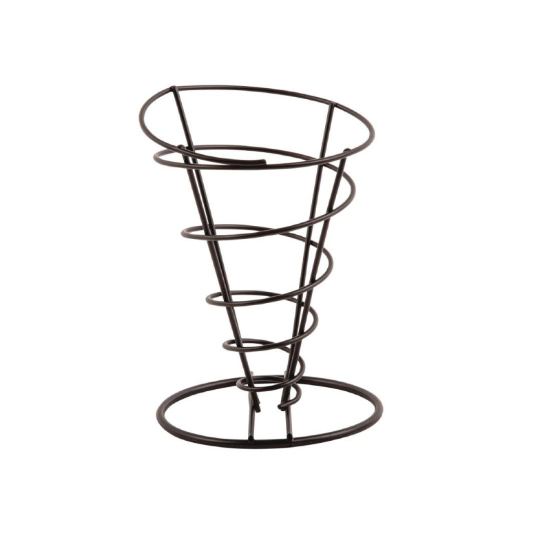 Suporte Cónico Preto para Batatas Fritas Ø 115 mm - Olympia - Fourniresto Suporte Cónico Preto para Batatas Fritas Ø 115 mm - Olympia - Fourniresto