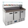Balcão de Preparação de Pizza Refrigerado 3 Portas 368 L - Polar - Fourniresto