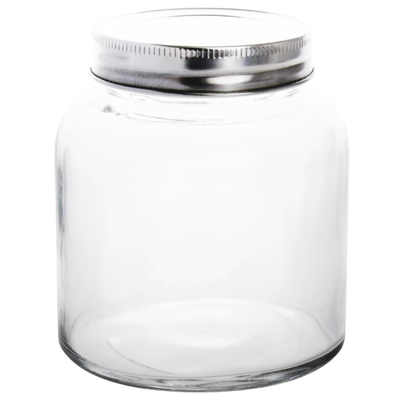 Frasco de conserva de vidro com tampa de rosca 330 ml - Conjunto de 6 - Vogue - Fourniresto Frasco de conserva de vidro com tampa de rosca 330 ml - Conjunto de 6 - Vogue - Fourniresto