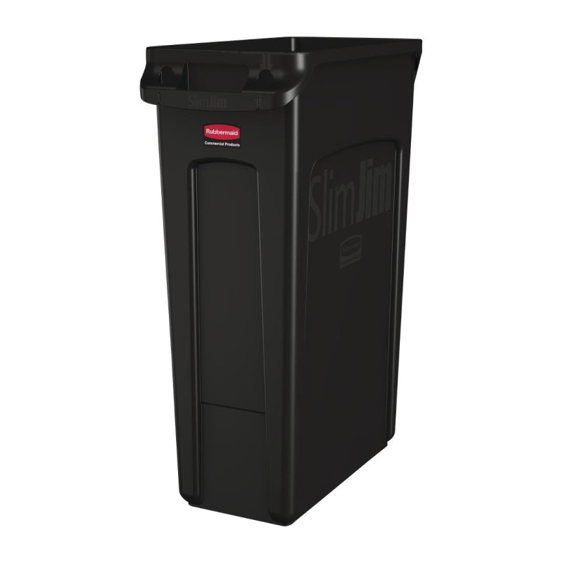 Coletor de Reciclagem com Tubos de Ventilação Preto 87 L - Rubbermaid - Fourniresto Coletor de Reciclagem com Tubos de Ventilação Preto 87 L - Rubbermaid - Fourniresto