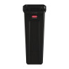 Coletor de Reciclagem com Tubos de Ventilação Preto 87 L - Rubbermaid - Fourniresto