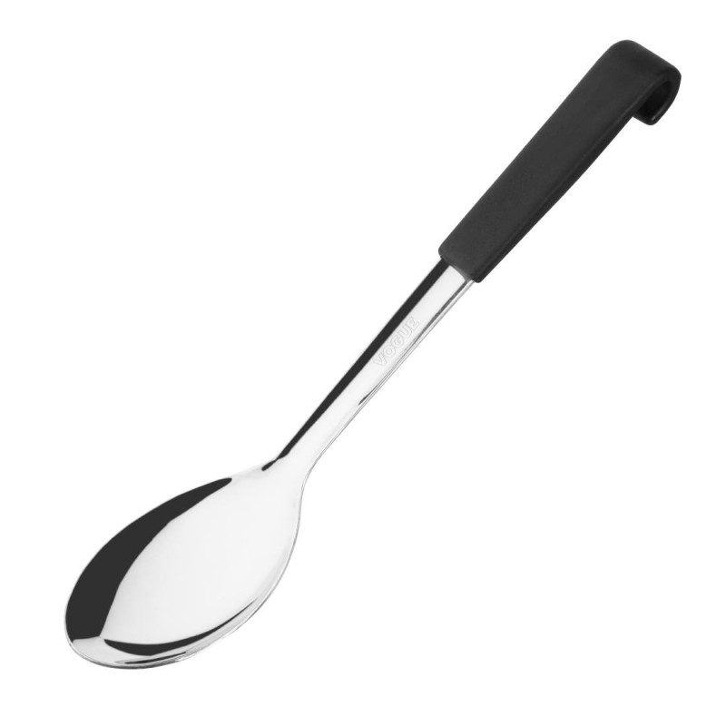 Colher de Serviço Cabo Preto em Inox 340 mm - Vogue - Fourniresto Colher de Serviço Cabo Preto em Inox 340 mm - Vogue - Fourniresto
