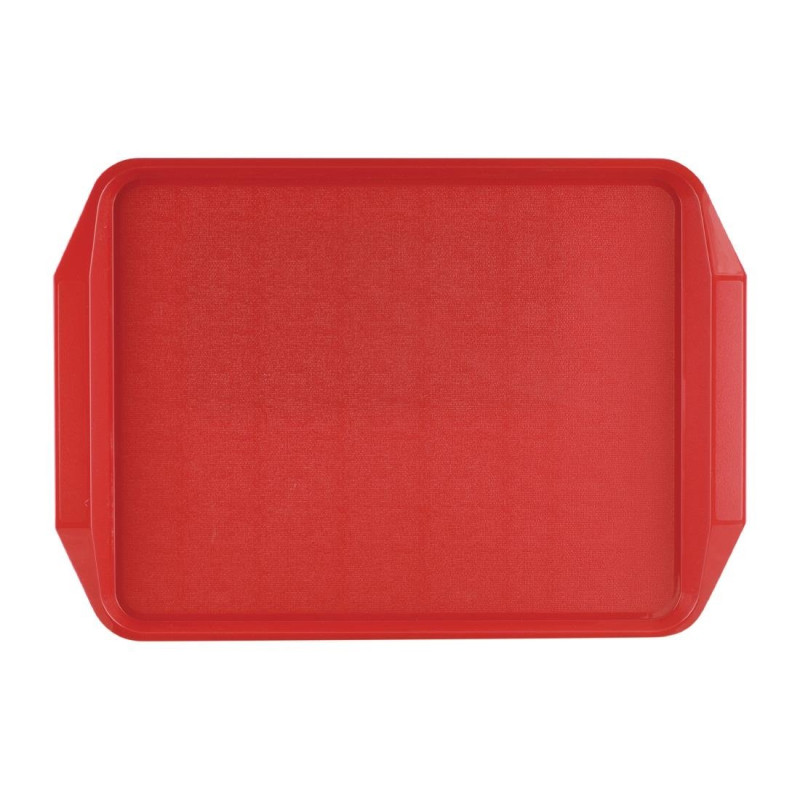 Tabuleiro Vermelho com Pegas 435x305mm - Roltex - Fourniresto Tabuleiro Vermelho com Pegas 435x305mm - Roltex - Fourniresto