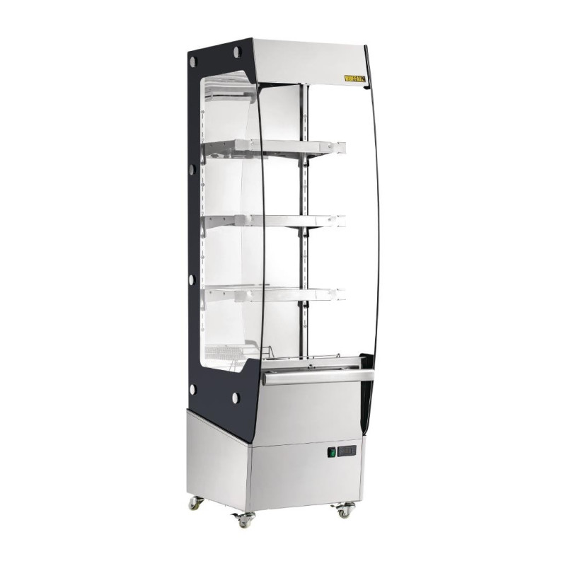 Vitrina de Serviço Self-Service Aquecida Slim 220L - Buffalo - Fourniresto Vitrina de Serviço Self-Service Aquecida Slim 220L - Buffalo - Fourniresto