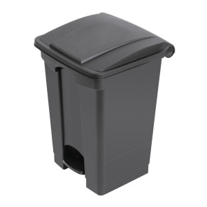Caixote do lixo de cozinha com pedal preto 45L - Jantex - Fourniresto