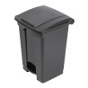 Caixote do lixo de cozinha com pedal preto 45L - Jantex - Fourniresto
