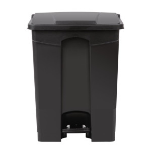 Caixote do lixo de cozinha com pedal preto 65L - Jantex - Fourniresto