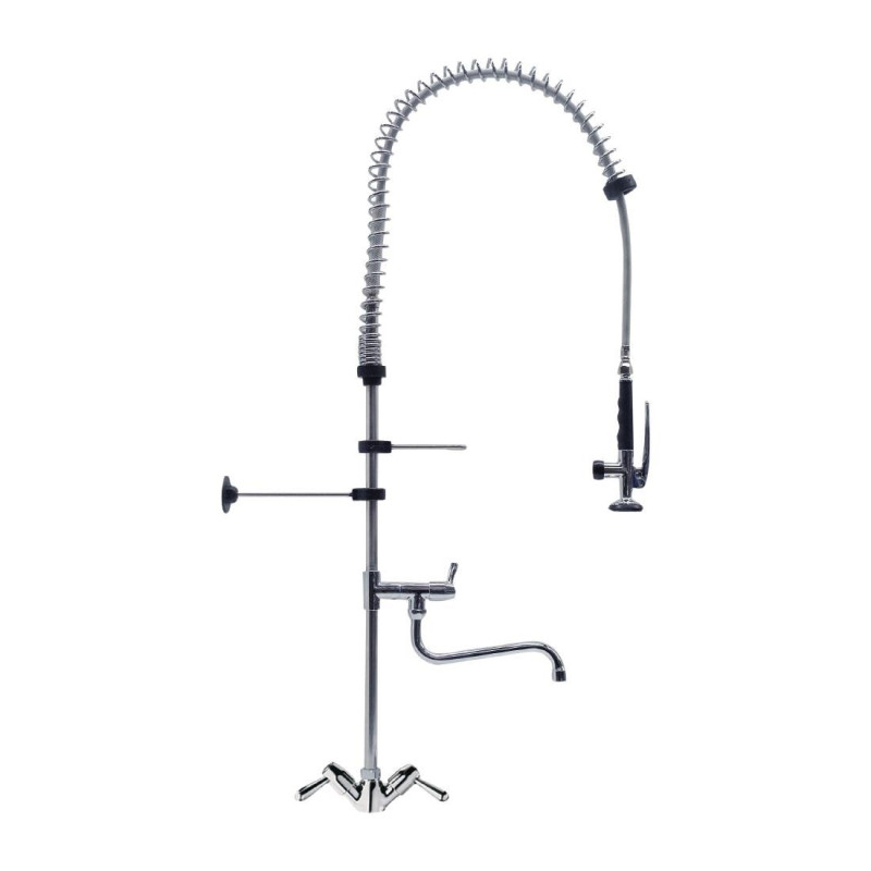 Ducha com Grande Modelo de Torneira Monocomando de Pescoço de Cisne - Gastro M - Fourniresto Ducha com Grande Modelo de Torneira Monocomando de Pescoço de Cisne - Gastro M - Fourniresto