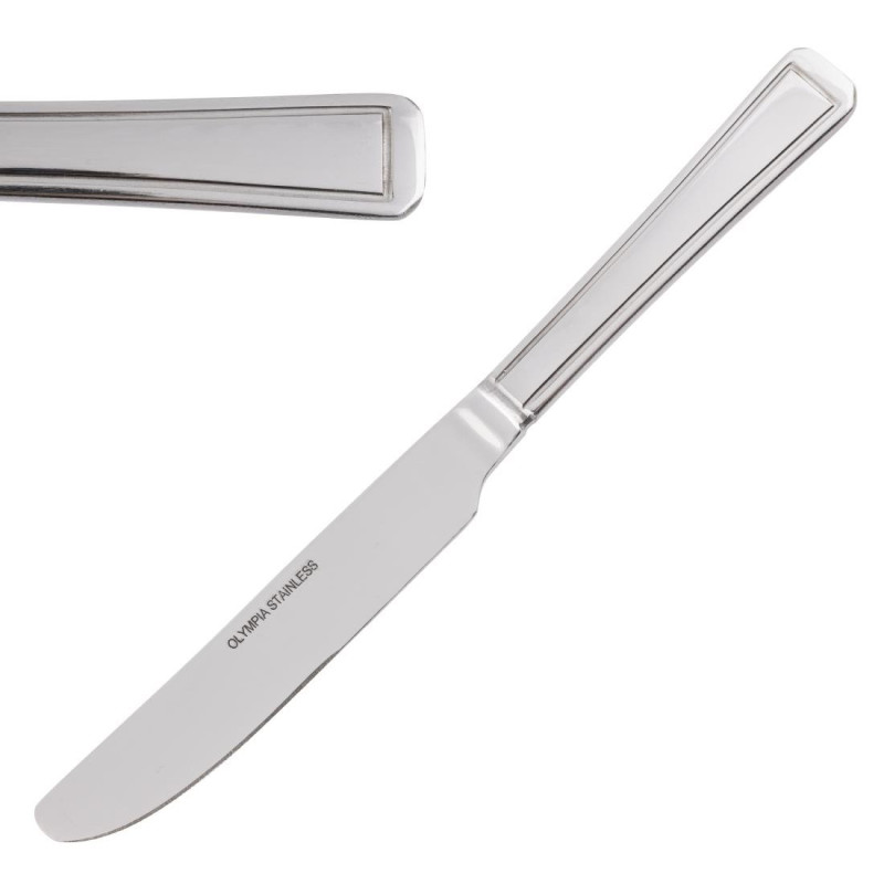 Faca de sobremesa Harley em inox - Conjunto de 12 - Olympia - Fourniresto Faca de sobremesa Harley em inox - Conjunto de 12 - Olympia - Fourniresto