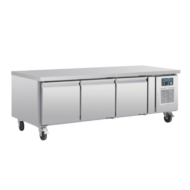 Base refrigerada positiva GN 1/1 Série U 3 portas 317L - Polar - Fourniresto Base refrigerada positiva GN 1/1 Série U 3 portas 317L - Polar - Fourniresto