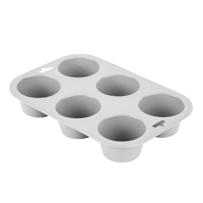 Placa Flexível de Silicone para 6 muffins - Vogue - Fourniresto Placa Flexível de Silicone para 6 muffins - Vogue - Fourniresto