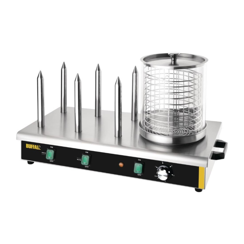 Aquecedor de salsichas 6 lugares - Buffalo - Fourniresto Aquecedor de salsichas 6 lugares - Buffalo - Fourniresto