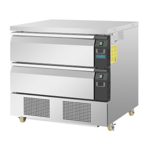 Socle Duplo de Refrigeração com 2 Gavetas Série U 4x GN 1/1 - Polar - Fourniresto