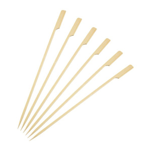 Espetos Biodegradáveis de Bambu 240mm - Pacote com 100 - Fiesta Green - Fourniresto