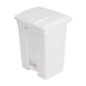 Caixote do lixo de cozinha com pedal branco 65L - Jantex - Fourniresto