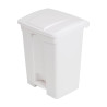 Caixote do lixo de cozinha com pedal branco 65L - Jantex - Fourniresto