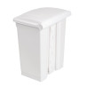 Caixote do lixo de cozinha com pedal branco 65L - Jantex - Fourniresto